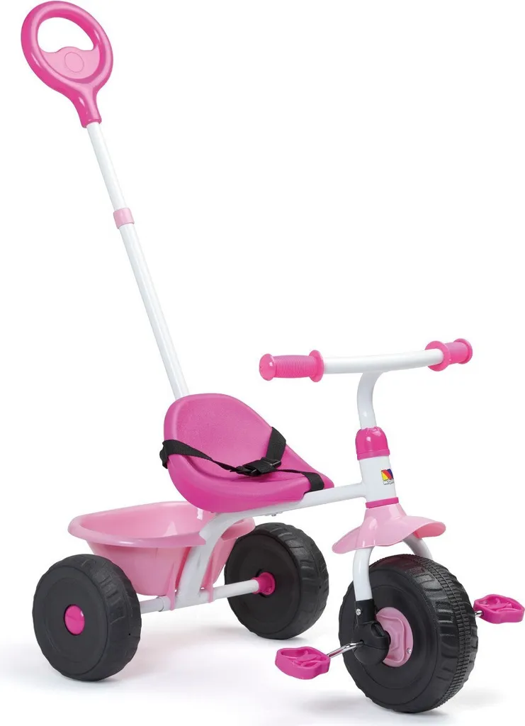 Tricycle Bébé Molto Trike Urbain 3 en 1 : Stable, Confortable et Rose