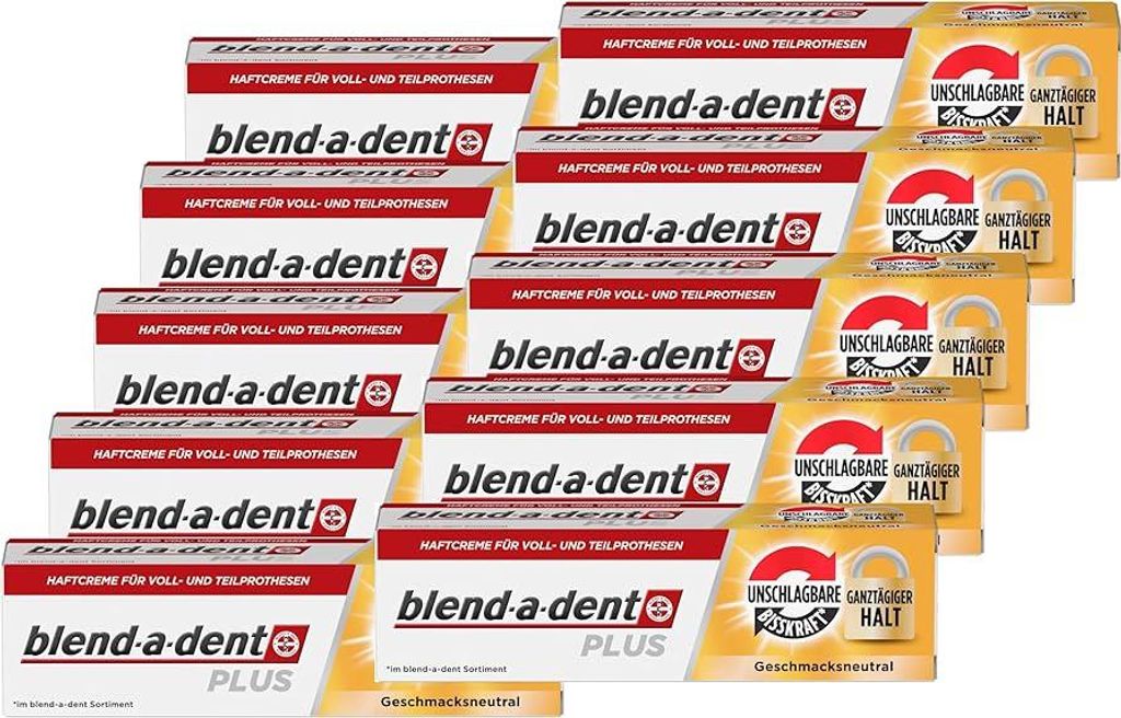 10x 40g blend-a-dent PLUS Premium Haftcreme - Produktbild 