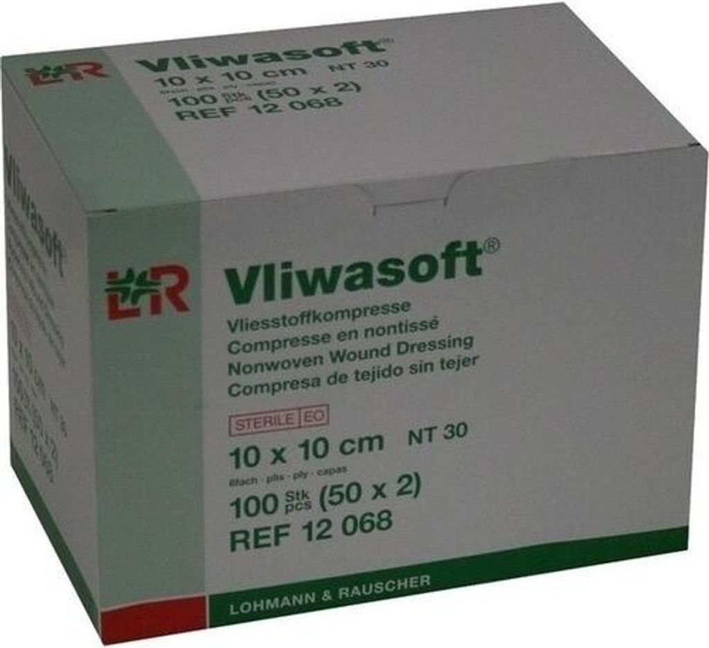 VLIWASOFT Vlieskompressen steril 10x10 cm 6l.