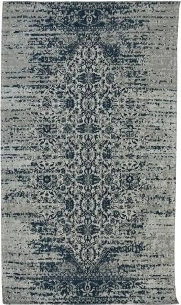 Tapis anti-tache Siècle sarcelle 160x230 cm - Solution déco facile à vivre