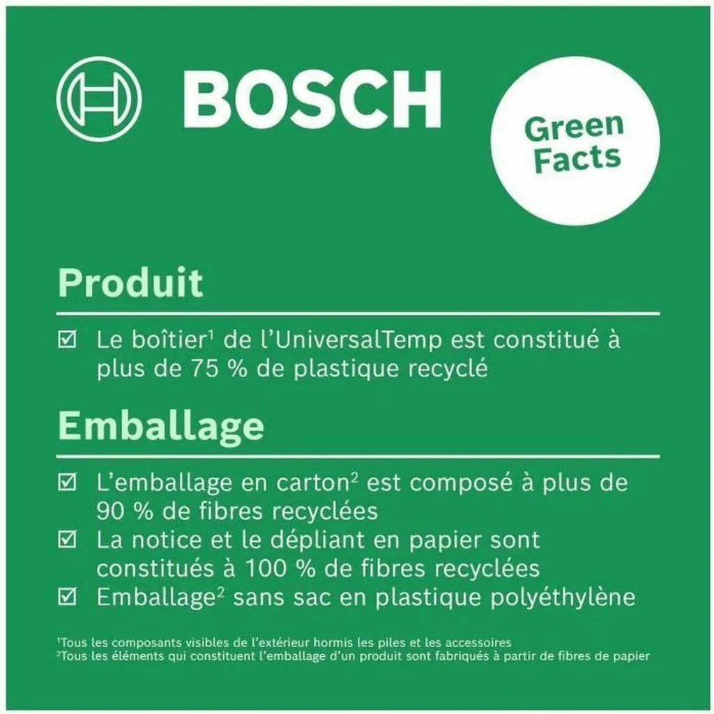 Thermomètre environnemental BOSCH pour tester isolation et chauffage - 3