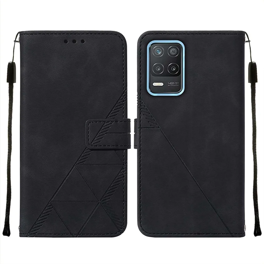Custodia Protettiva Realme 8 5G Narzo 30 5G Antiurto Pelle Nera