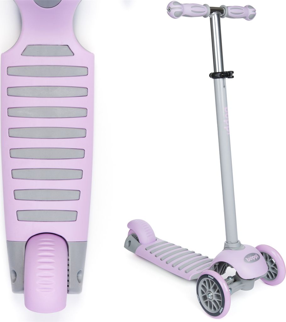 boppi Kinder-Tretroller mit 3 Rädern. Scooter für Kinder von 3 bis 8 Jahren - Lila