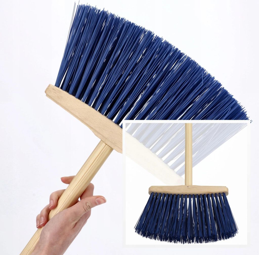 Besen - Straßenbesen - 25 cm Breit - Mit Stiel - Für Außenbereich