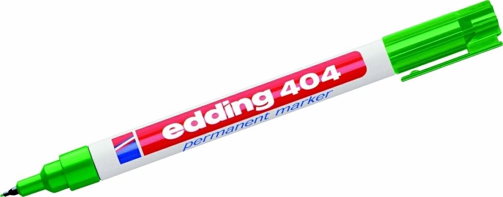 Edding - Filzstift 404 rund 0,75mm grün | 10 Stück