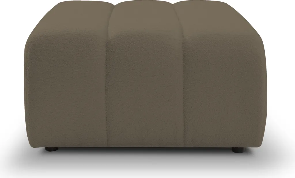 Pouf Baloo Robuste avec Pieds Anti-rayures et Assise Large Marron