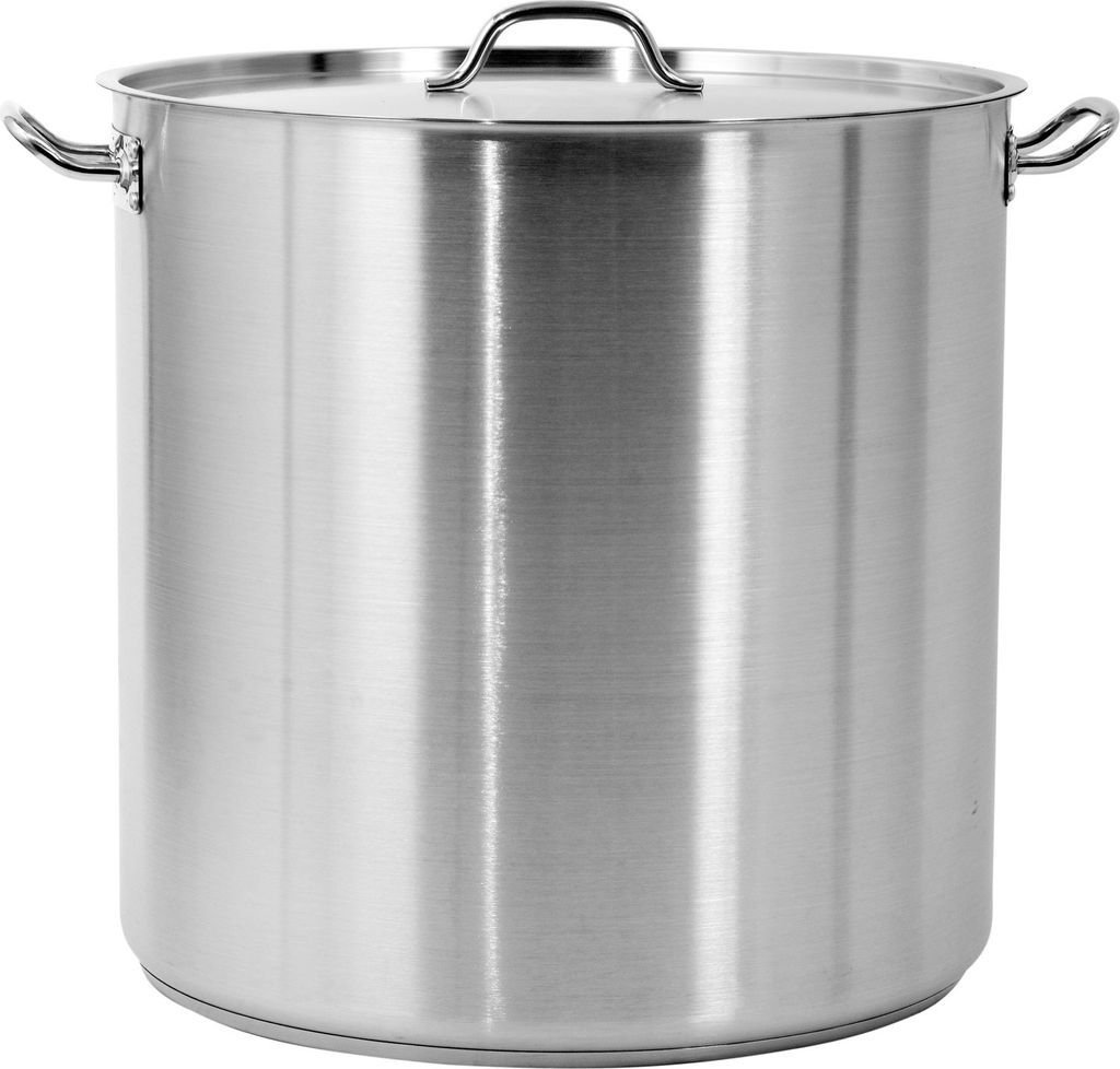 Hoher Profi-Kochtopf mit Deckel 50x50 cm, 98,2 l, Edelstahl 21/0