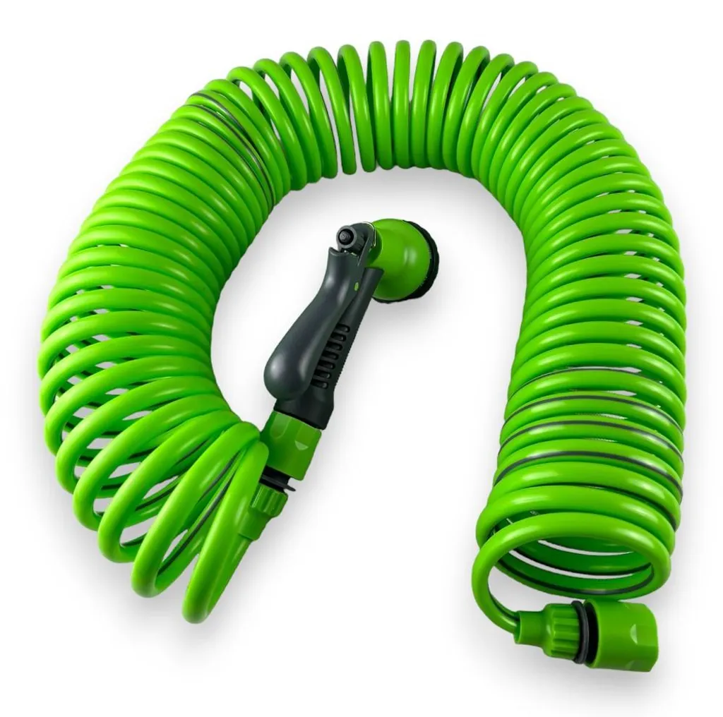 Tuyau d'arrosage extensible 15m Brixo Iris Nilo avec pistolet 8 jets