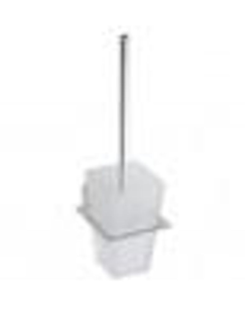 Wandtoilettenbürste PLAZA, Glasschüssel 15x11,5x38 cm BEMETA