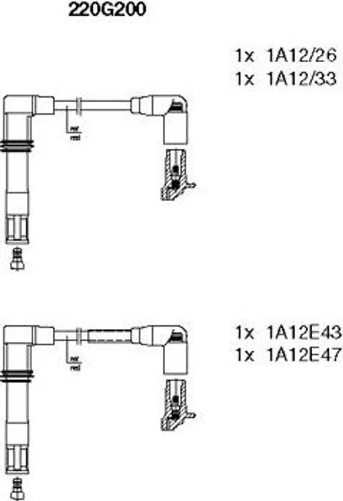 Cavi Accensione BREMI 220G200 036905409G per VW Polo SEAT Ibiza
