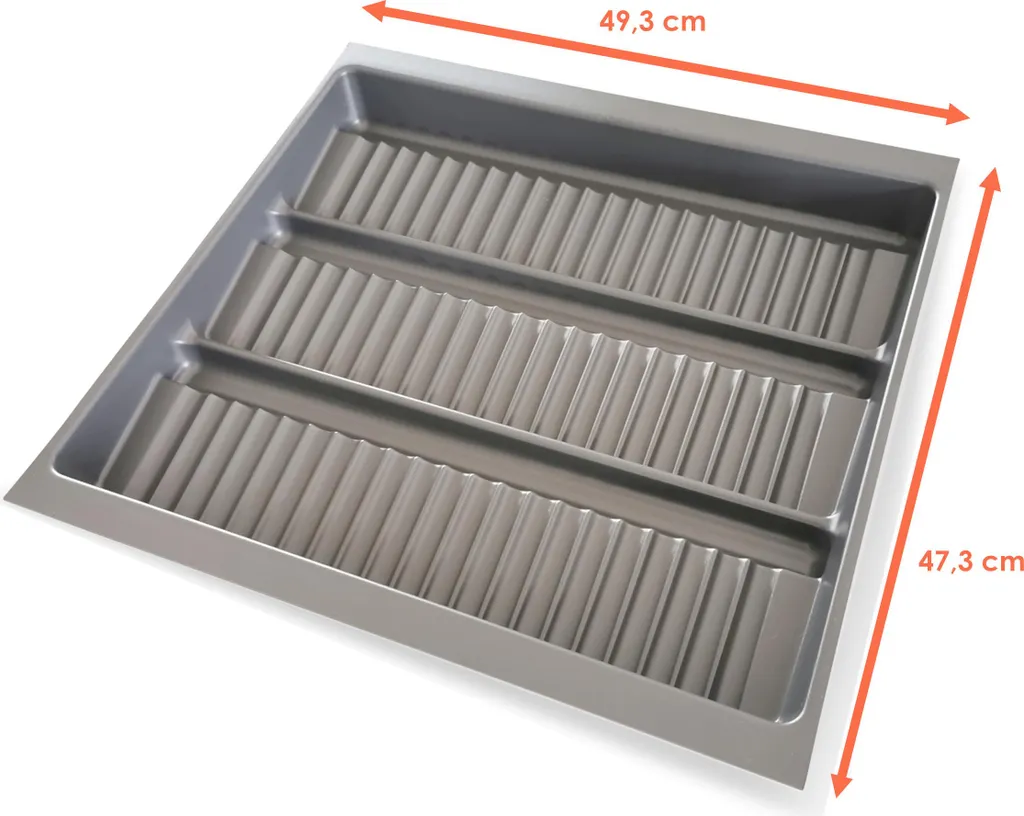2.06 Inserto per spezie 500/60 in plastica grigio-argento - 2