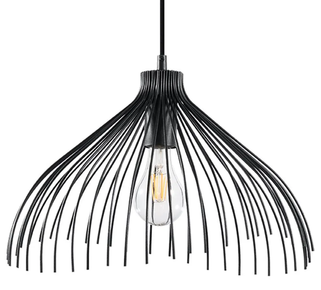 Lampada a sospensione UMB nero 1xE27 15W acciaio 125x40x40cm Sollux Lighting