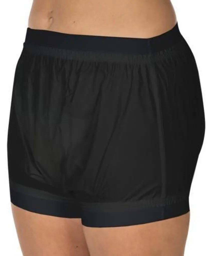 Slip PVC Suprima 1218009 incontinence forme échancrée unisexe noir T42