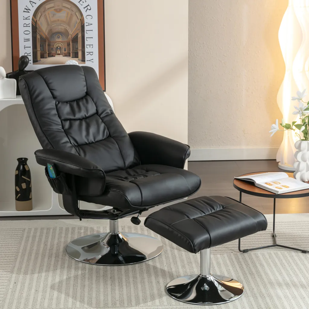 Siège Massant Ergonomique et Ottomane pour une Détente Totale à la Maison