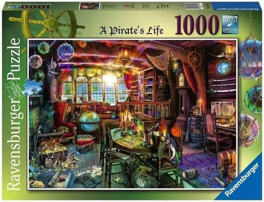 RAVENSBURGER Puzzle Pirátský ž ivot 1000 dílků