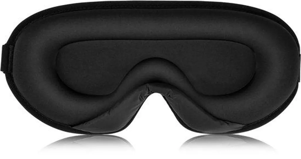 Masque de sommeil 3D en soie glacée douce et sangle réglable confort