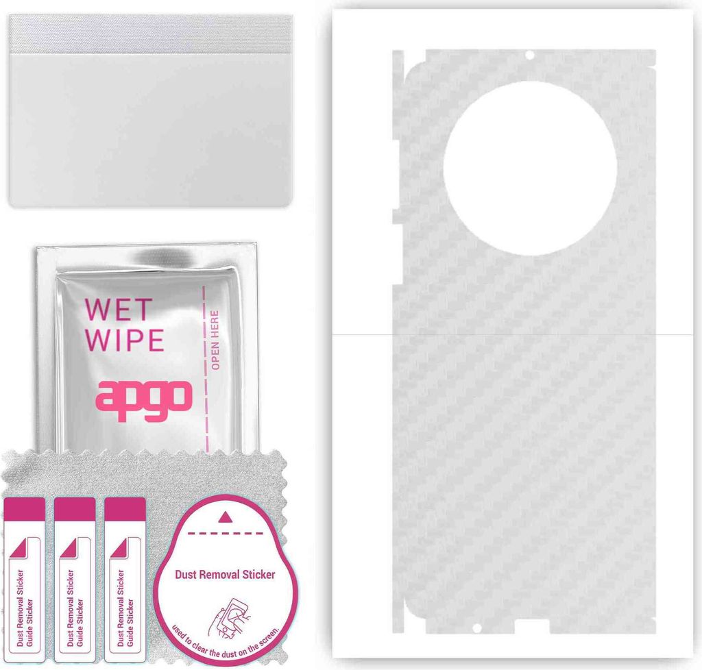 apgo Rückseite + Seiten Schutzfolie, Skin, kompatibel mit Huawei Mate X3, Hinten Displayschutzfolie aus Vinylfolie, kratzfest, einfache Montage - ...