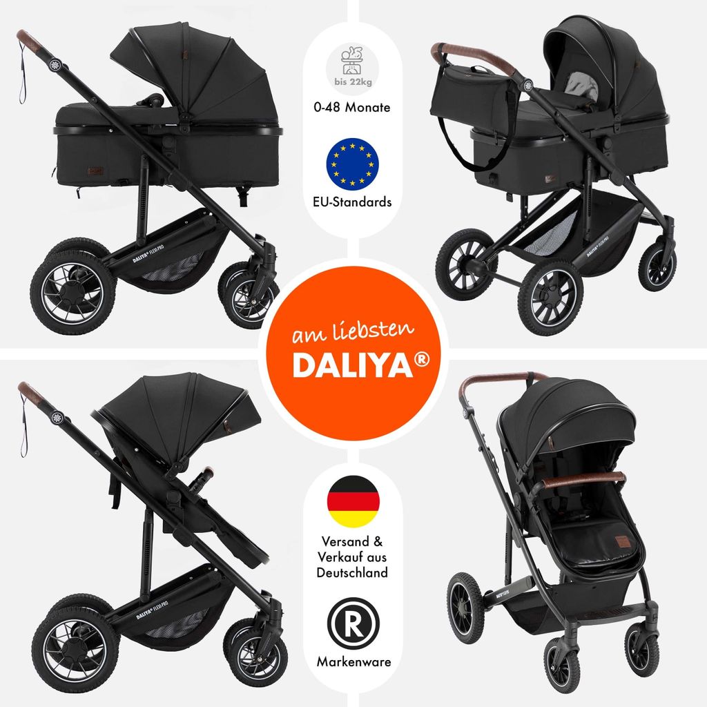 Daliya® FLEXI-PRO 2in1 Kombikinderwagen & Buggy – Produktbild 2