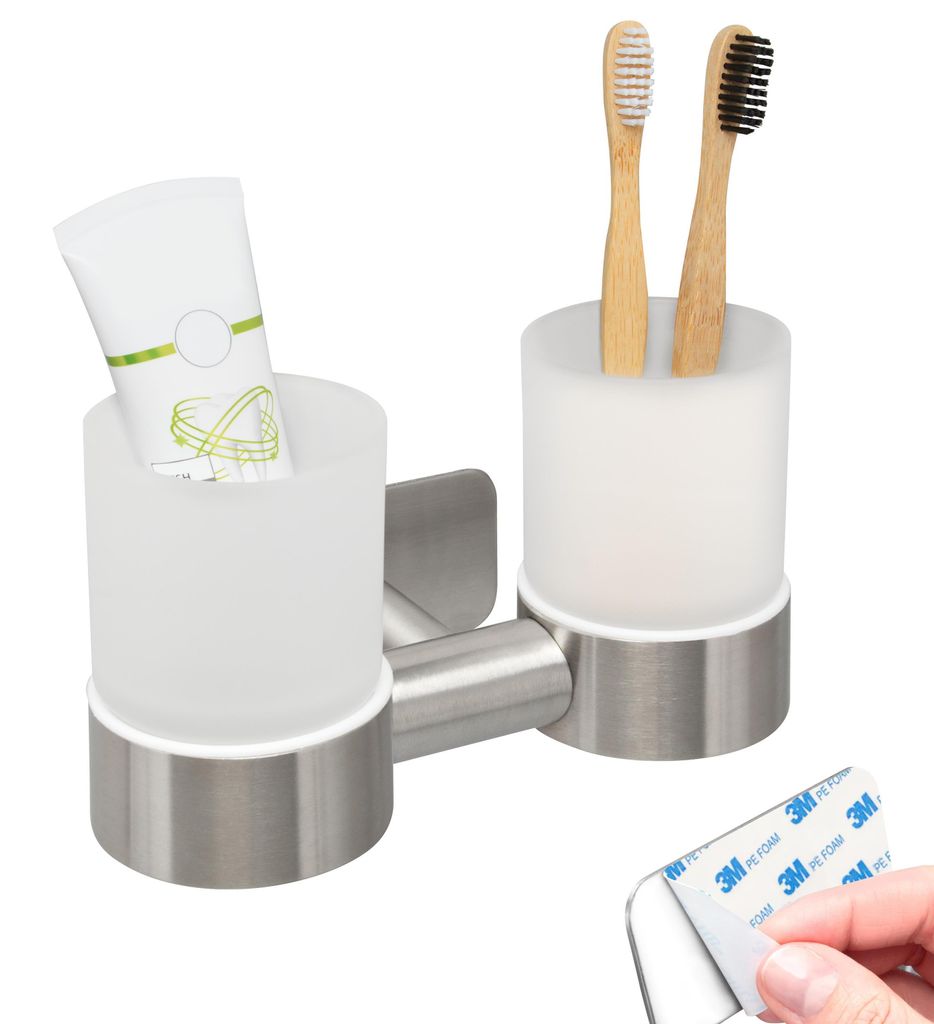 bremermann Bad-Serie PIAZZA TAPE - Doppel-Glasbecherhalter Produktbild 