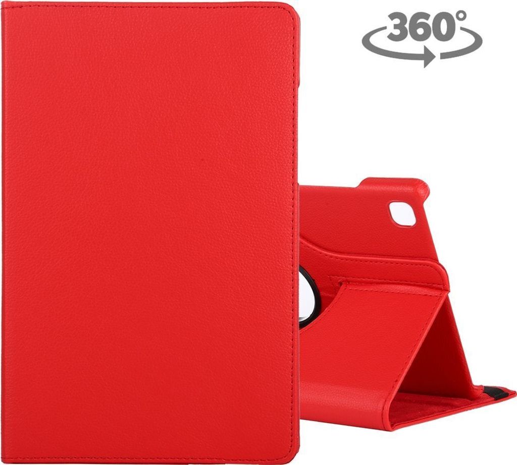 Mobigear DuoStand Samsung Galaxy Tab A7 (2020) Hülle Drehbare Klapphülle - Rot