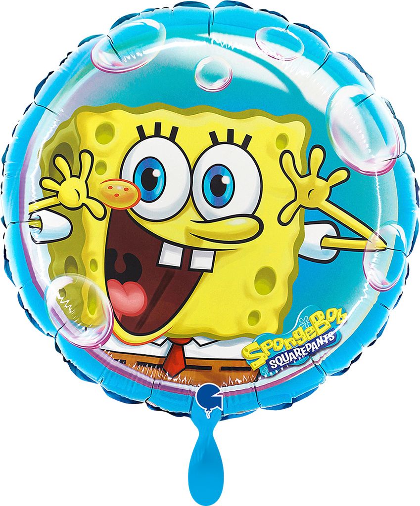 Schwammkopf Bubbles Folienballon 46 cm
