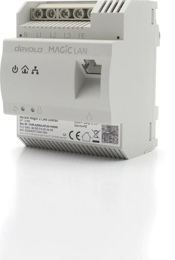 Pont CPL Rail DIN Devolo Magic 2 LAN pour Réseau Domestique Stable