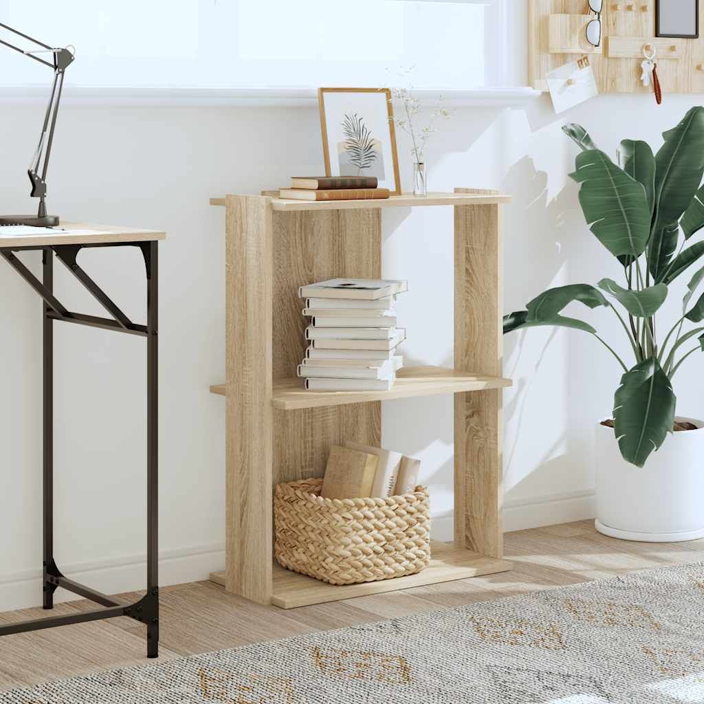 "im Sonderangebot"Bücherregal - CLORIS - Standregal - Robust und langlebig - 3 Böden Sonoma-Eiche 60x30x80 cm Holzwerkstoff - NeuMöbel9089442