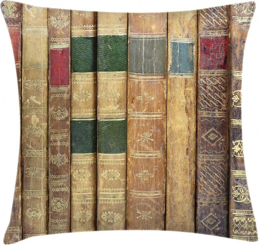 ABAKUHAUS Bücher Kissenbezug, Makro-Foto von Antique Novels, Beidseitiges Digitaldruck mit Reißverschluß Farbfest Pflegeleicht und Waschbar, 50 ...