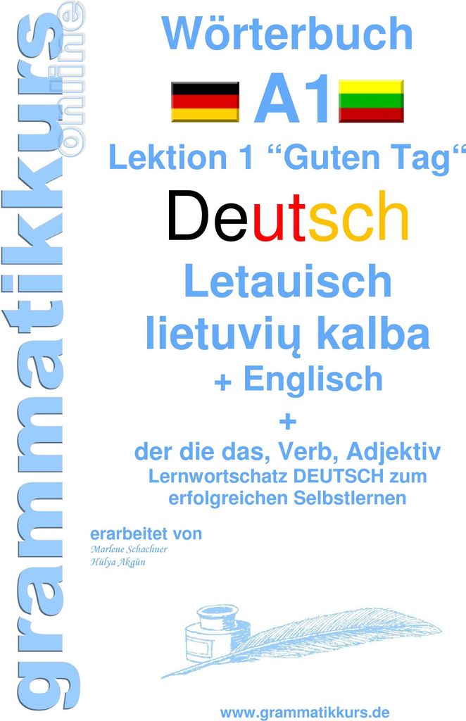 Wörterbuch Deutsch - Litauisch - Englisch Niveau A1