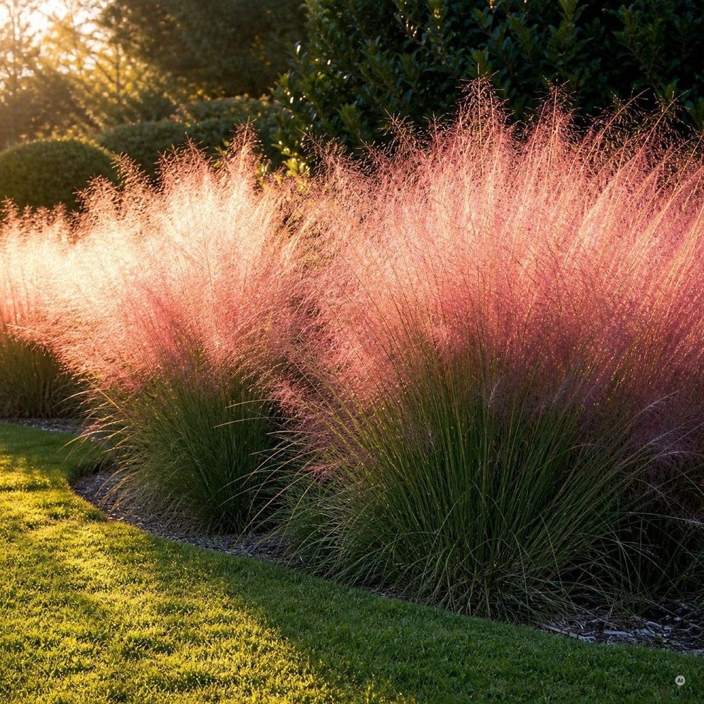 Stauden Gänge 1 x Muhlenbergia capillaris im 1 Liter Topf - Produktbild 