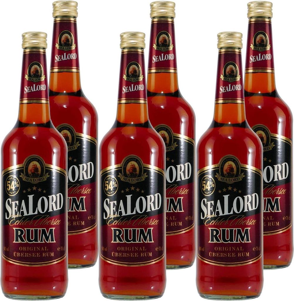SEALORD Original Übersee Rum 54%vol. (6 x 0,7L)