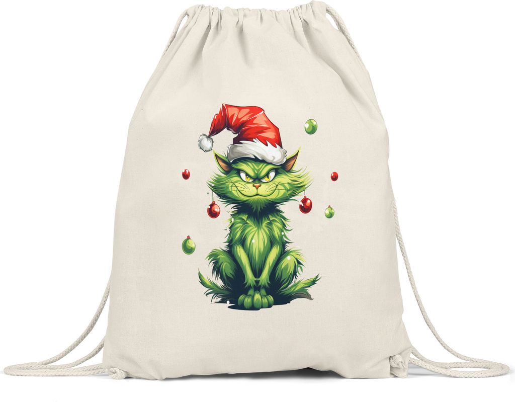 Böse Katze Turnbeutel Weihnachten Cat Mom Cat Dad Dezember Adventszeit