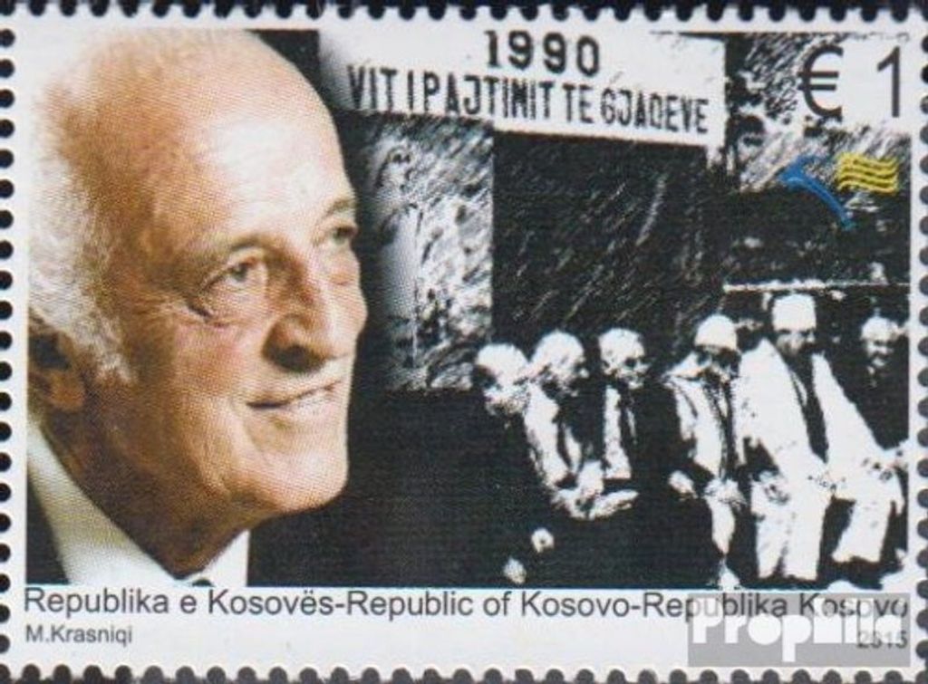 Briefmarken Kosovo 2015 Mi 326 (kompl.Ausg.) postfrisch Anton Ceta