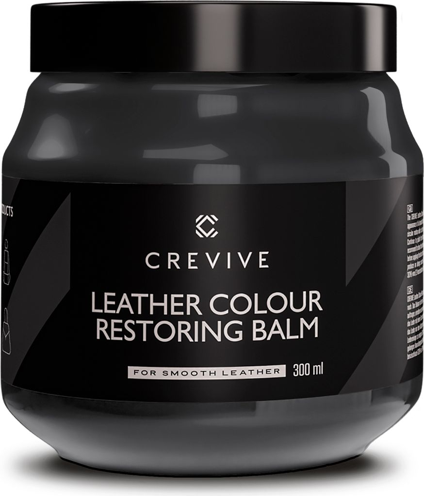 CREVIVE Leder Reparatur Balsam Grau 300 ml - Lederfarbe, Lederpflege, Leder Farbauffrischung