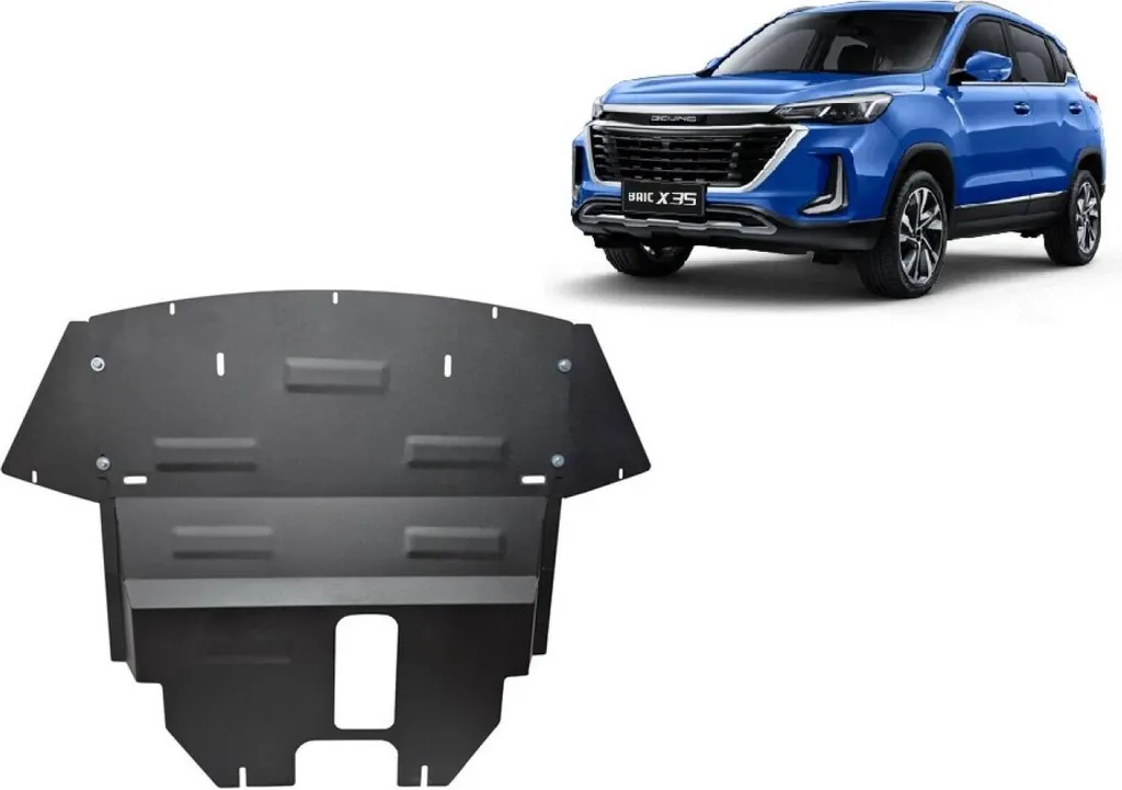 Protection carter moteur Baic Beijing X35 en acier avec anti-corrosion