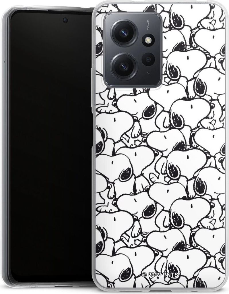 DeinDesign Handyhülle für Xiaomi Redmi Note 12 4G Silikon Hülle Case Smartphone Schutzhülle Muster Peanuts Snoopy