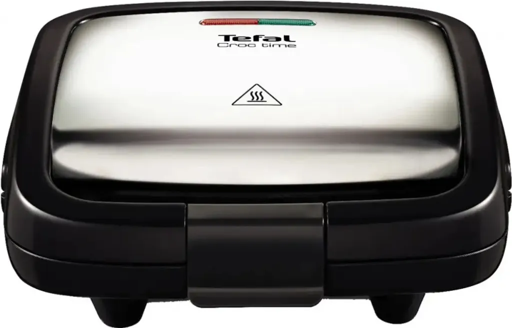 Tefal Croc Time Appareil à Croque-Monsieur Noir et Inox - SM155212