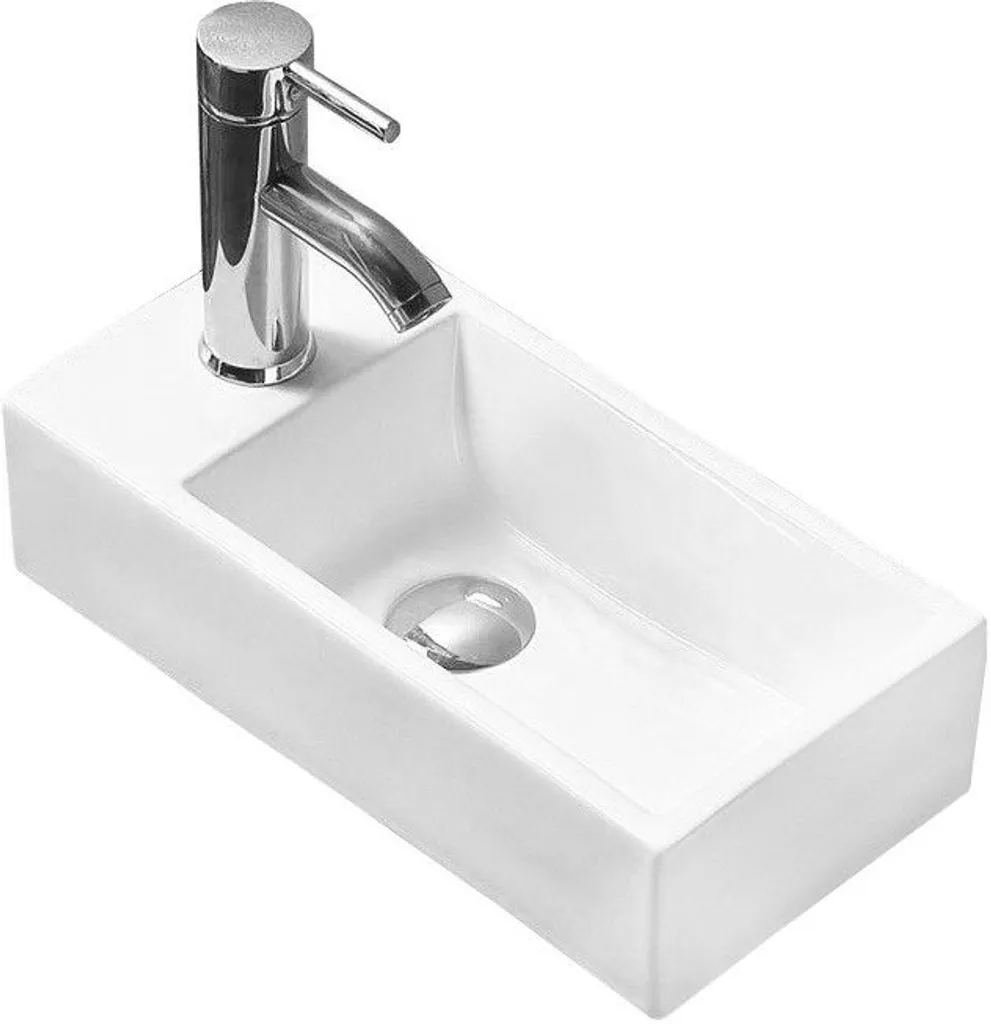 Lavabo Design Mexen Inez 41cm Bianco Destro | Eccellenza in Ceramica