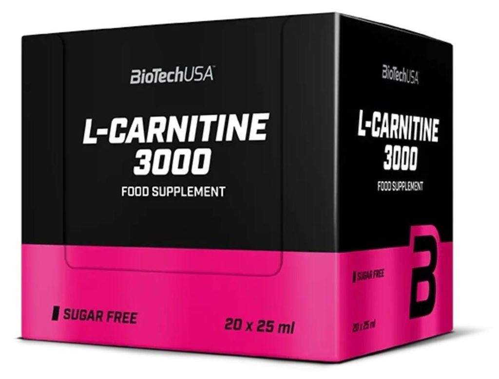 BioTech USA L-Carnitina Fiale 3000 mg 20 x 25 ml arancione Immagine del prodotto 