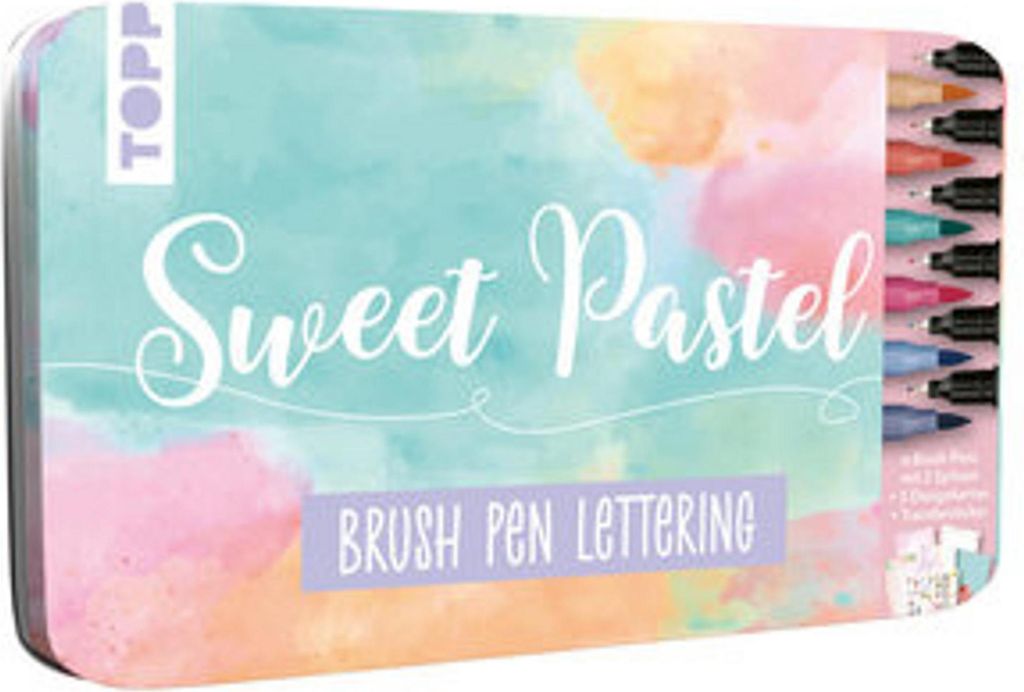Brush Pen Lettering Designdose Sweet Pastel