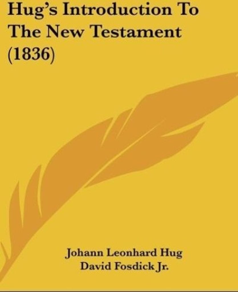 Hug's Introduction To The New Testament (1836)