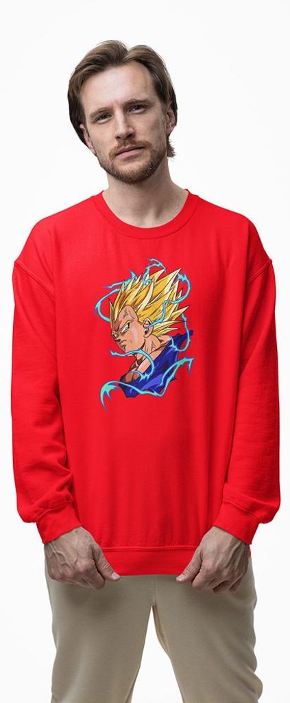 D&B Design Uni Pullover SWAN00005 Dragon Ball Rot-Größe 2XL