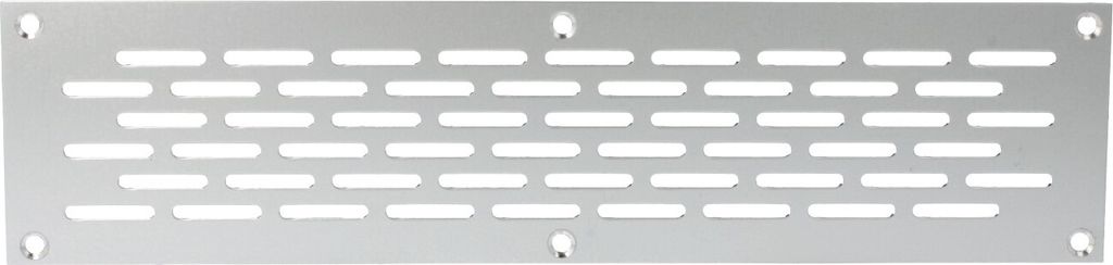 Aluminium Lochblech 250x60mm F1 Lüftungsgitter Lochung 20x3mm silber eloxiert