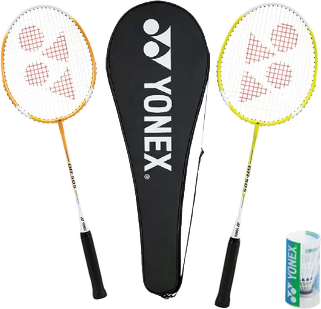 Yonex - Badminton Set 5er-Pack CS954 (Einheitsgröße) (Gelb/Weiß/Schwarz)