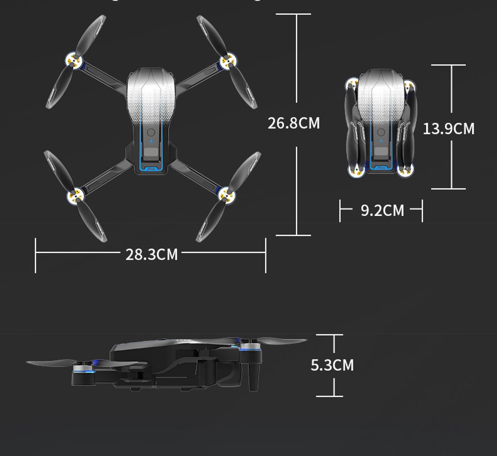 Euakee Drohne Mit 4K Kamera - Faltbar Mit 2 Akkus Für Anfänger & Kinder