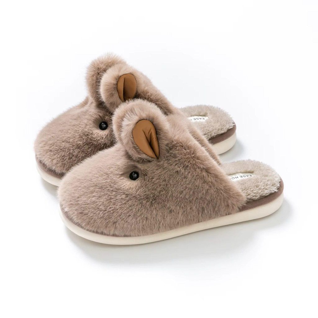 Hasen Hausschuhe – Hausschuhe mit niedlichem Hasen Motiv – Kuschelige Hausschuhe mit Hasenohren