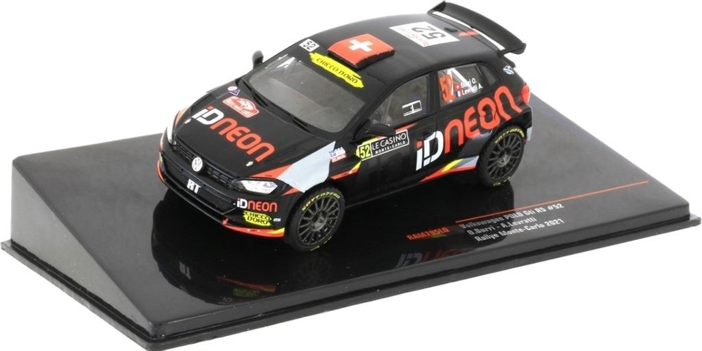 IXO 1:43 VW Polo GTI R5, No.52, Rally Monte Carlo , O.Burri/A.Levratti, 2021