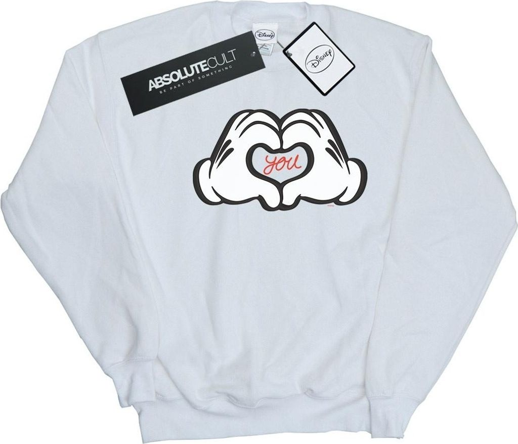 Disney - "Loves You" Sweatshirt für Herren BI37955 (S) (Weiß)