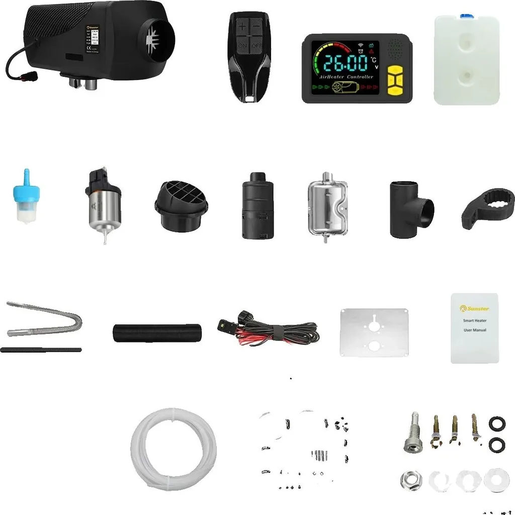 Dites Adieu au Froid avec le Chauffage Diesel 2000W Bluetooth Connecté