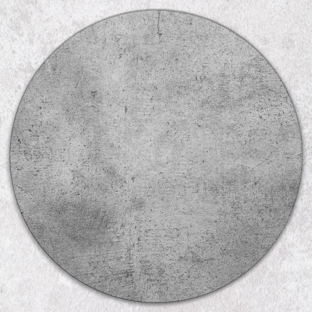 Glas-Herdabdeckplatten Glaskeramikkochfeld-Abdeckung Spritzschutz Glas Runden Schneidebrett fi40 cm - Beton Textur